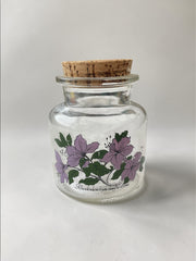 Bocal de rangement fleurs bouchon en liège 1970