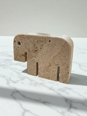 Éléphant en travertin par Fratelli Mannelli