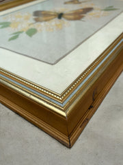 Grand cadre doré papillons