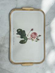 Grand plateau Rose Redouté