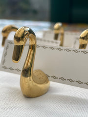 Porte-noms cygnes laiton