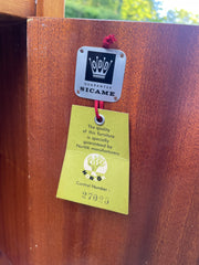 Bibliothèque vintage bois clair