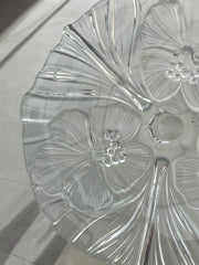 Plat tarte ou centre de table style art déco déstructuré fleur