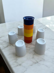 Ensemble de 6 coquetiers Tupperware vintage