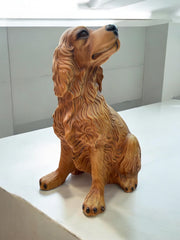 Cocker en céramique vintage