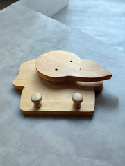 Porte manteau éléphant en bois