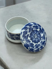 Ancienne à bijoux porcelaine bleue et blanche