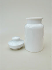 Grand pot blanc en opaline