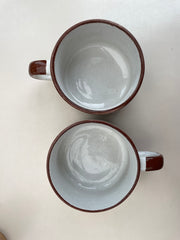 2 tasses/bols fleuries