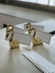 Porte-noms cygnes laiton