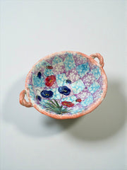 Grande corbeille à fruits ou centre de table céramique années 50