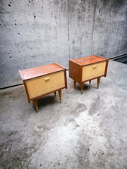 Paire table de nuit vintage