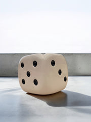 Cendrier vintage en ceramique en forme de dés