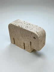 Éléphant en travertin par Fratelli Mannelli