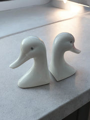 Serres livres canards en céramique