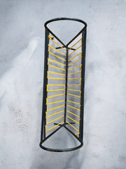 Porte journaux scoubidou et métal noir