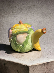 Cruche/théière en barbotine