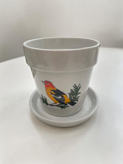 Lot de cache pots oiseaux design Pat Albeck