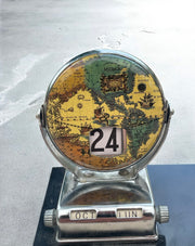 Calendrier perpétuel globe années 60