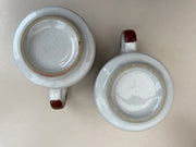 2 tasses/bols fleuries