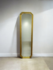 Grand miroir vertical bois doré
