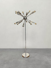 Lampadaire spoutnik chromé 16 feux