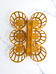 Porte bouteilles jaune vintage Curver