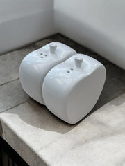 Sel poivre céramique blanche années 70
