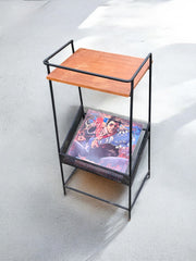 Porte-revues/disques/livres teck 1960