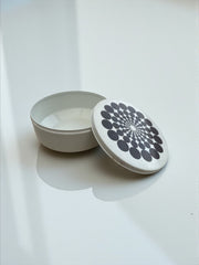 Boîte en métal design années 70 « Dadime », art optique