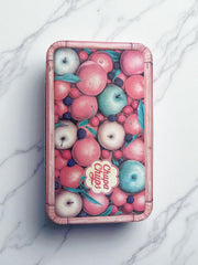 Ancienne grande boite en metal Chupa Chups rose