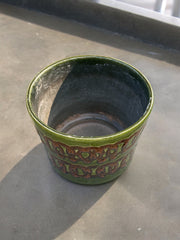 Cache-pot céramique vert