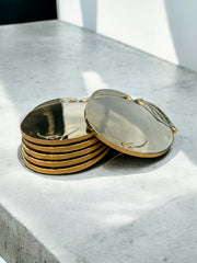 Sous-verres dorés pomme