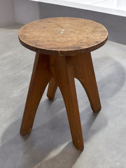 Tabouret années 50 pieds obliques