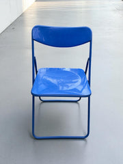 Chaise pliante bleue Niels Gammelgaard