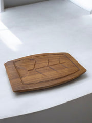 Planche à découper ou à service en teck de style danois