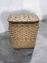 Panier à linge ou rangement rotin et osier