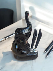 Porte bics éléphant en céramique