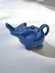 Théière éléphant bleue