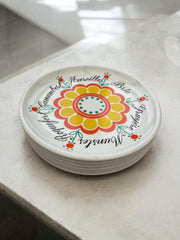 6 assiettes à fromage Boch