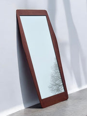 Miroir en teck danois de forme libre années 60