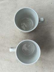 Duo de mugs de la manufacture Boch. Décor 