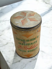 Ancienne boîte à biscuits De Beukelaer en métal