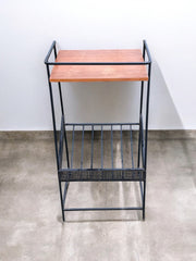 Porte-revues/disques/livres teck 1960