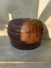 Pouf patchwork années 70