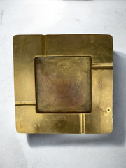 Cendrier-centre de table - vide poches en laiton