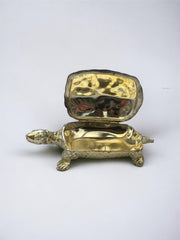 Tortue pose clé en métal argenté