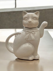 Théière chat faïence