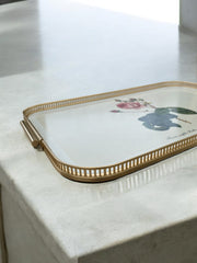 Grand plateau Rose Redouté