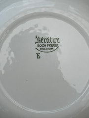 5 grandes assiettes creuses roses pastel Boch Frères